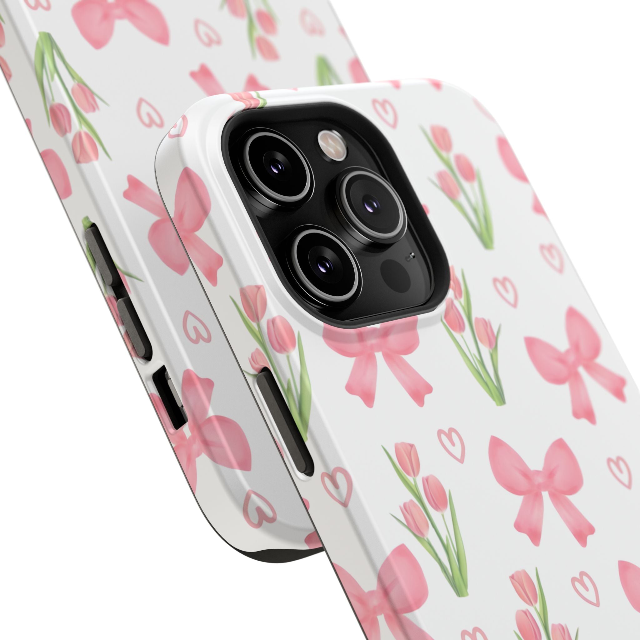 Floral Tough Phone Case, Cute Phone Cover, Gift for Her, Cell Phone Protector, Spring Accessories, Birthday Present, Trendy Design