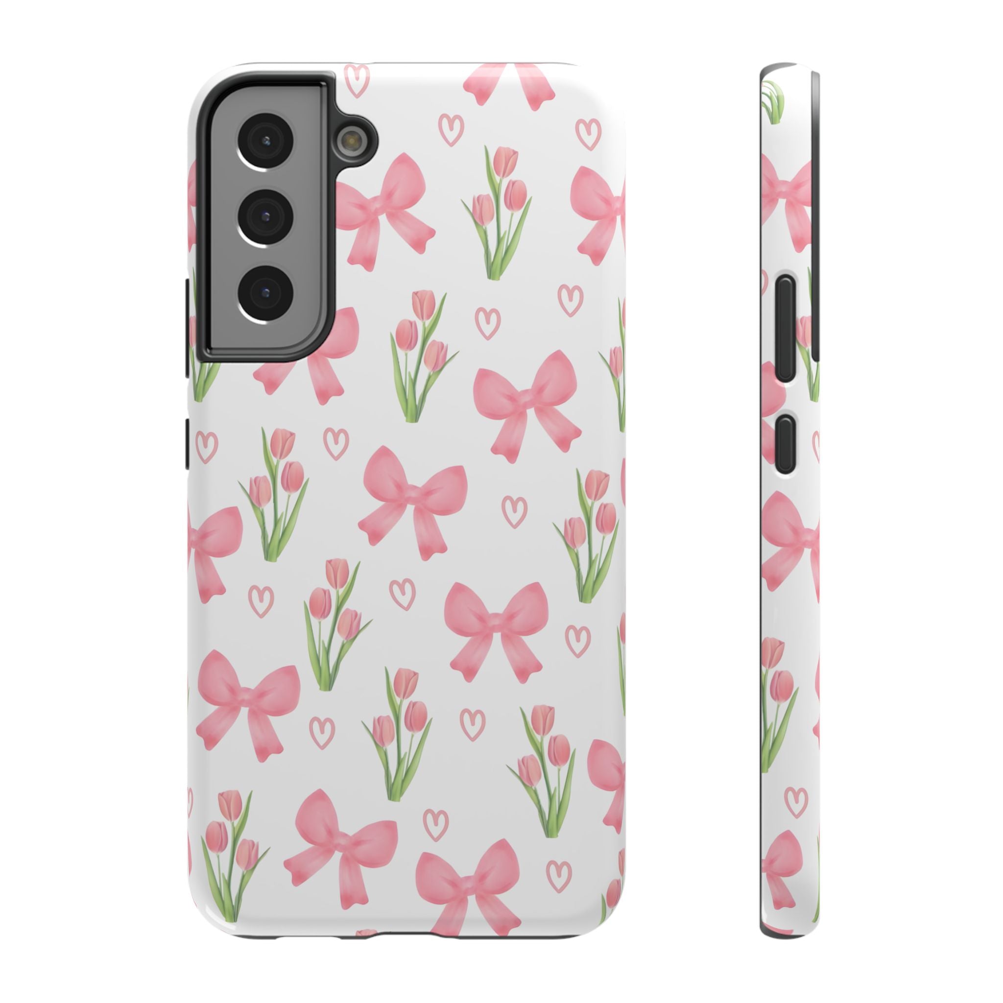 Floral Tough Phone Case, Cute Phone Cover, Gift for Her, Cell Phone Protector, Spring Accessories, Birthday Present, Trendy Design