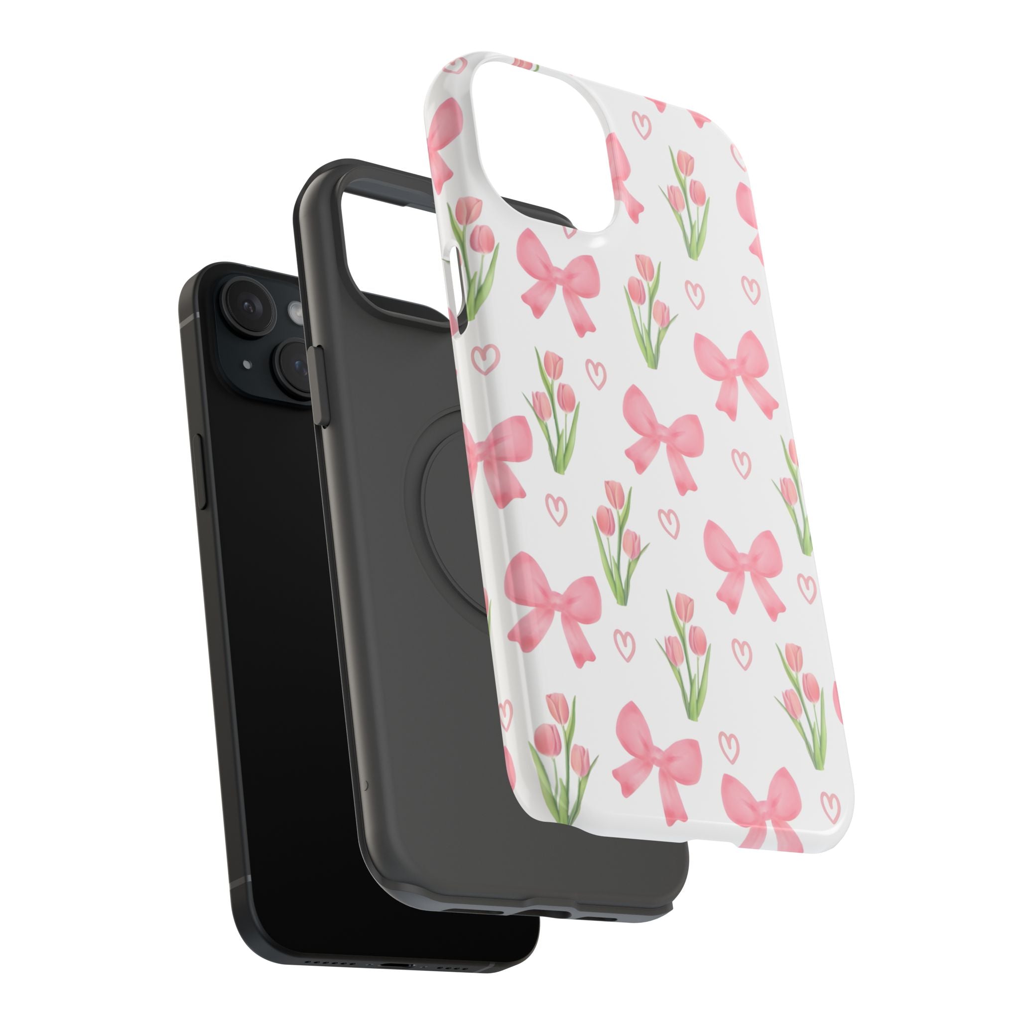 Floral Tough Phone Case, Cute Phone Cover, Gift for Her, Cell Phone Protector, Spring Accessories, Birthday Present, Trendy Design