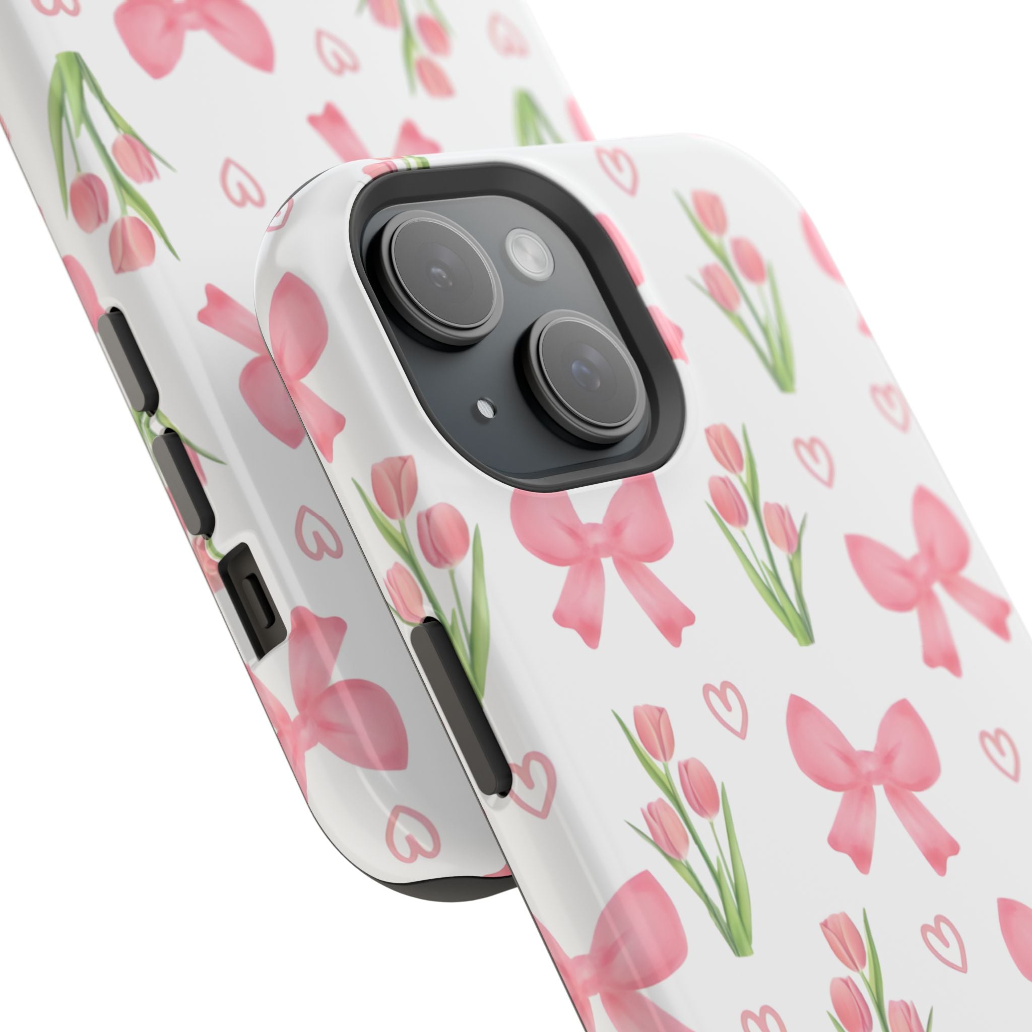 Floral Tough Phone Case, Cute Phone Cover, Gift for Her, Cell Phone Protector, Spring Accessories, Birthday Present, Trendy Design