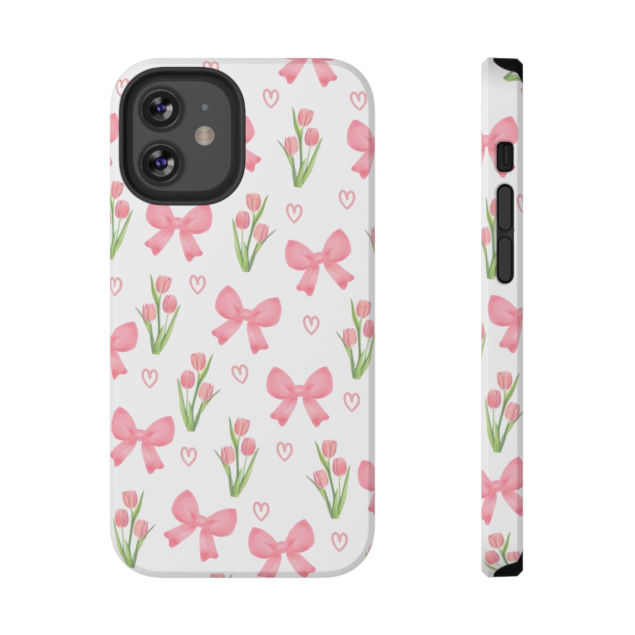 Floral Tough Phone Case, Cute Phone Cover, Gift for Her, Cell Phone Protector, Spring Accessories, Birthday Present, Trendy Design