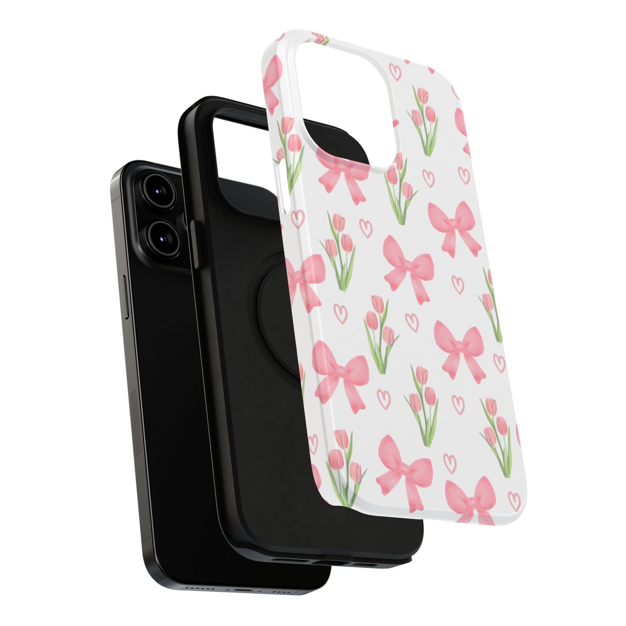 Floral Tough Phone Case, Cute Phone Cover, Gift for Her, Cell Phone Protector, Spring Accessories, Birthday Present, Trendy Design