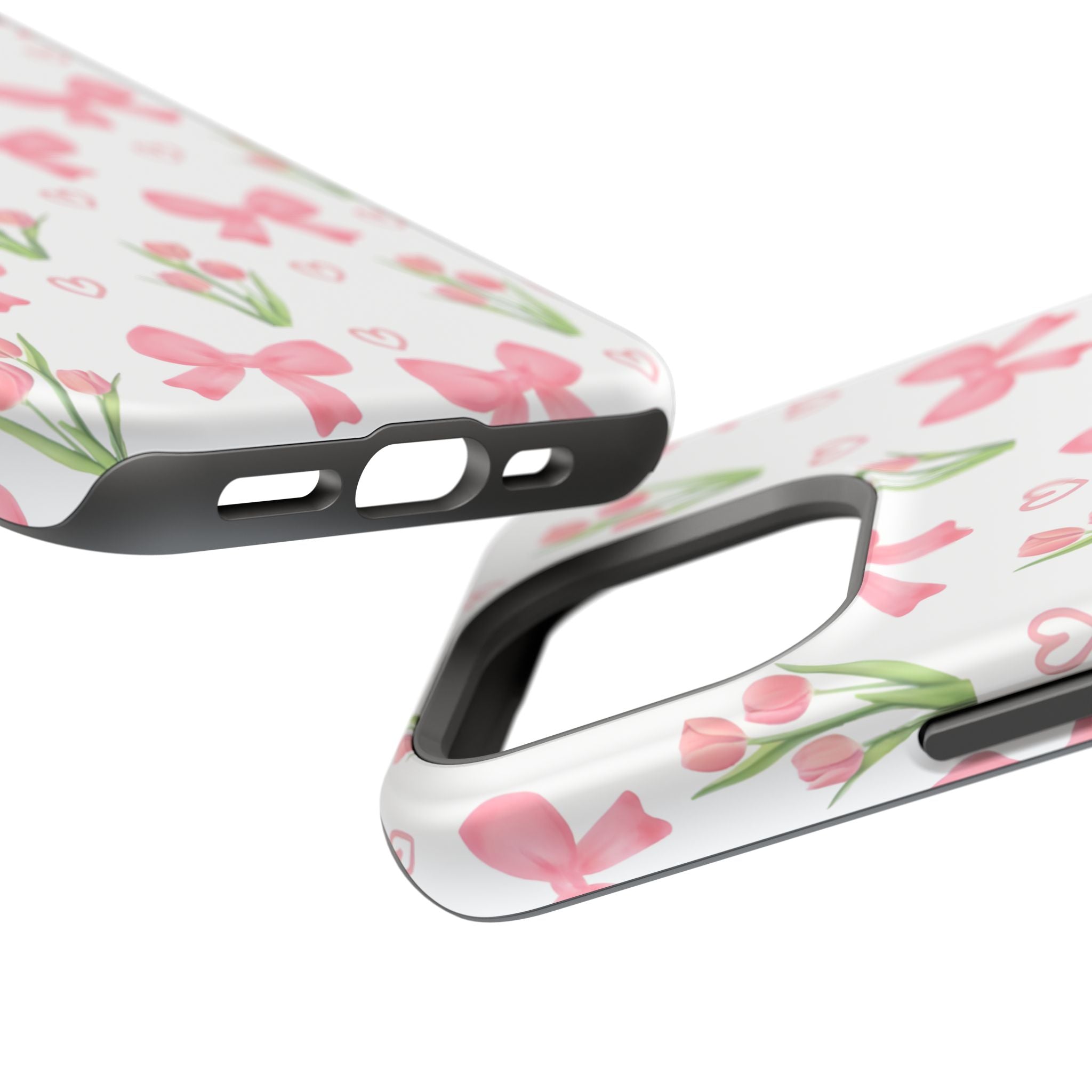 Floral Tough Phone Case, Cute Phone Cover, Gift for Her, Cell Phone Protector, Spring Accessories, Birthday Present, Trendy Design