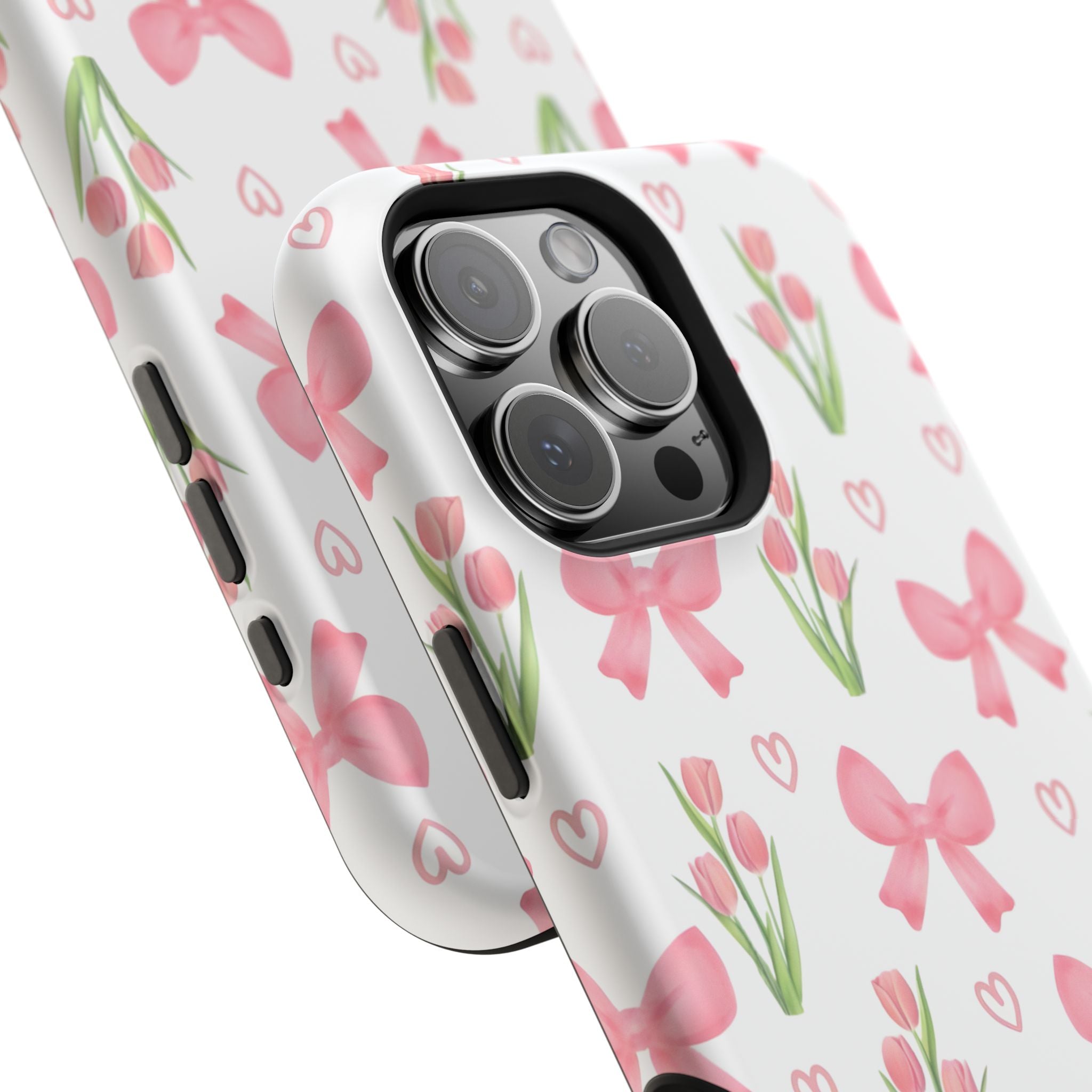 Floral Tough Phone Case, Cute Phone Cover, Gift for Her, Cell Phone Protector, Spring Accessories, Birthday Present, Trendy Design